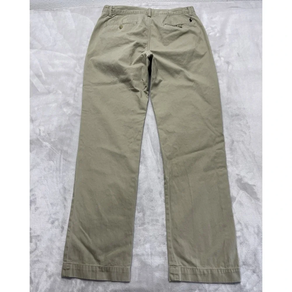 Ralph Lauren Pants Men 32x32.5 Beige The Polo Chino Classic Fit Cotton Twill